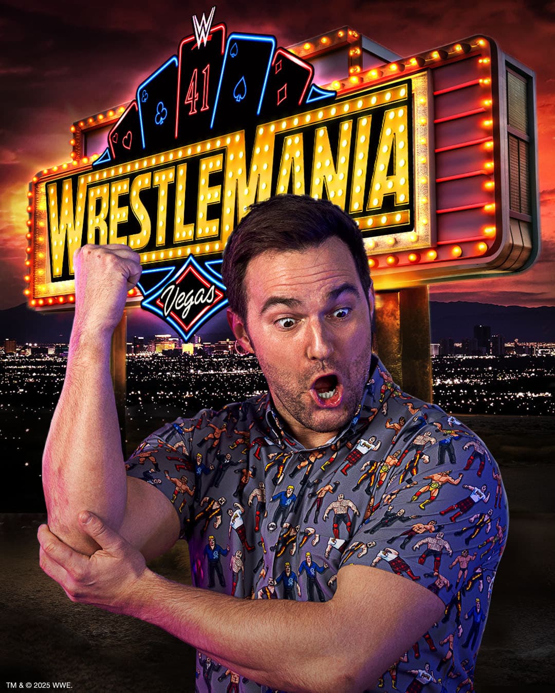 WWE x RSVLTS WrestleMania drop — launch-day scarcity.